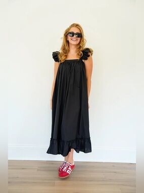 Mable Black Diana Dress, Size Small